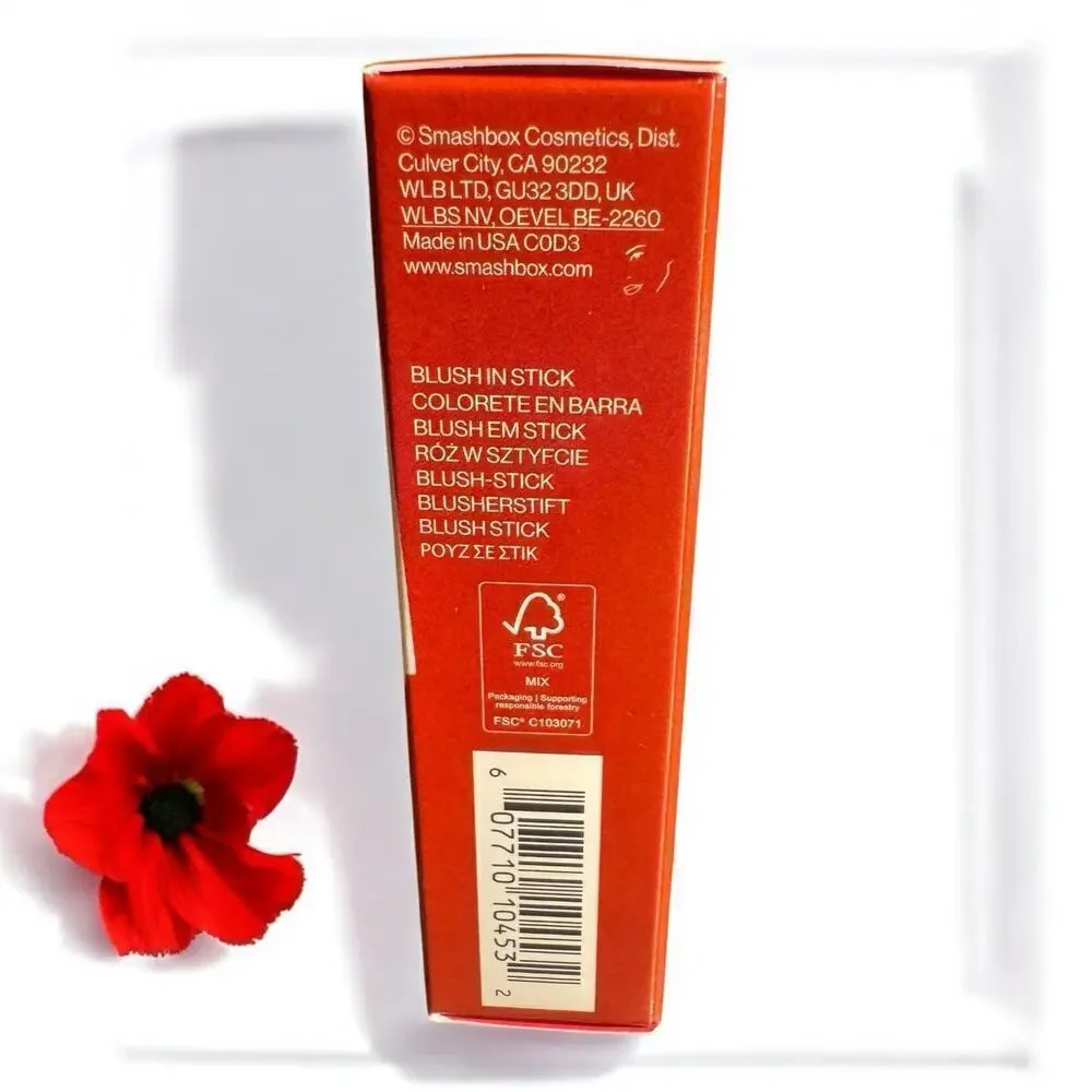 Smashbox SBX Rated Hot Stx Cream Blush Stick POPPY PIC 0.17 oz / 5g Full Size